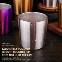 Chope à bière en acier inoxydable 304 de style coréen, qualité alimentaire, avec couleur personnalisable, tasse à boire, tasse à café