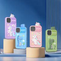 Téléphone intelligent pour enfants avec zoom optique 10x-20x, nouveau style licorne, capteur d'image CMOS, étanche et fonctions MP3 pour filles, 1000 mAh