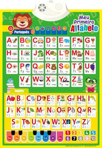 Mới đến nói chuyện Áp phích Wit đồ chơi Brazil Bồ Đào Nha giáo dục sớm âm thanh tương tác tường biểu đồ cho trẻ em học tập - Product Image 3