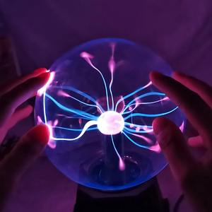 AF 6 ''cảm ứng mới và âm thanh kích hoạt <span class=keywords><strong>Lightning</strong></span> Globe món quà mới lạ Plasma Tesla Globe tĩnh Plasma bóng đèn Globe Plasma ánh sáng - Product Image 4