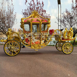 Charrette royale électrique de luxe sculptée, chariot à chevaux, transport spécial, charrette de mariage - Product Image 2