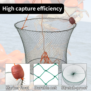 Zware Draagbare Druppel <span class=keywords><strong>Net</strong></span> Val En Gemakkelijk Te Gebruiken Voor Krab Kreeft Rivierkreeft - Product Image 3
