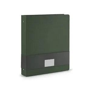 Custom leather A4 business office men women 3 ring binder plastic files document loose-leaf folder portfolio