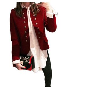 Europäischer und Amerikanischer Herbst- und Winter-Wollblazer mit Knöpfen für Damen, Eleganter Retro-<span class=keywords><strong>Blazer</strong></span> - Product Image 5