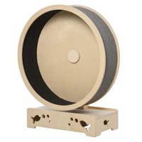 Roue d'exercice de chat personnalisée en gros avec protection pour chats de toutes tailles couleur bois naturel