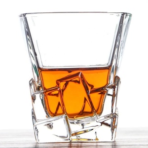 Logotipo personalizado grabado de vidrio de whisky giro especial whisky 293ml Saft elegante vasos de cristal - Product Image 1