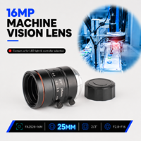 2/3 Zoll 16MP Weitwinkel-FA-Objektiv mit C-Mount für Produktionslinien, Industriequalität, professionell, hochwertig, langlebig