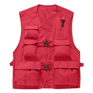 Nouveau gilet de pêche en nylon pour l'extérieur, gilet court personnalisé, veste multi-poches, gilet de sauvetage - Product Image 5