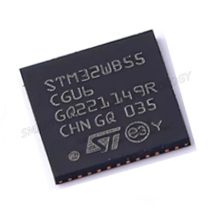 บรรจุภัณฑ์เดิมใหม่เอี่ยม STM32WB55CGU6 UFQFPN-48 ARM Cortex M0+ ARM Cortex M4 ชิปไร้สายแบบดูอัลคอร์ MCU - Product Image 2