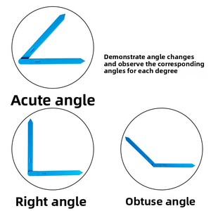 Ángulo Magnético Angular Reconfigurable, Giratorio 360 Grados, Móvil, para Demostraciones, con Cambio <span class=keywords><strong>de</strong></span> Ángulo, <span class=keywords><strong>de</strong></span> Gran Tamaño, para Matemáticas <span class=keywords><strong>de</strong></span> <span class=keywords><strong>Primaria</strong></span> - Product Image 4