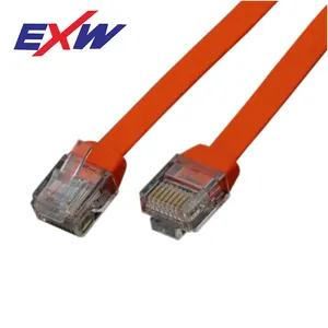 Cat6 RJ45สายทองแดงสายเคเบิลแบนแพทช์แจ็คเก็ต BC