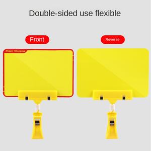 スーパーマーケット特別プロモーション消去可能価格ディスプレイボードPVCA6クリップオン価格タグ新鮮な果物 & 野菜食品店 - Product Image 3