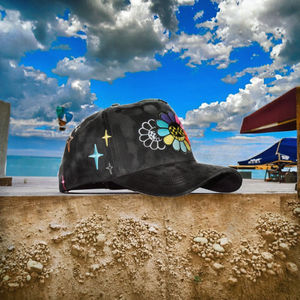 Gorras de Béisbol Bordadas a Mano Ajustables de 6 Paneles, Estilo Vintage, de Poliéster Original, con Forro de Satén, Unisex, al por Mayor - Product Image 2