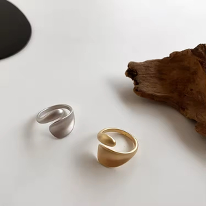 Irregular Metal <b>Ring</b> Gold Color Irregular Staggered Opening <b>Ring</b> for Women Man Hip Hop Trend <b>Ring</b> <b>Adjustable</b> Jewelry Gifts - Product Image 1