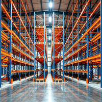 Capacité de charge de 1000 kg à 3000 kg par étagère, étagères réglables, stockage industriel en acier métallique, sans boulons, pour la logistique