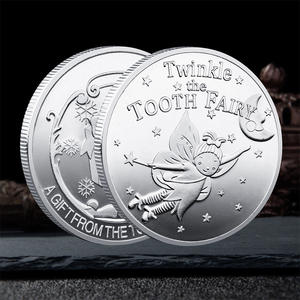 Monete Placcate Oro Personalizzate con Fata dei Denti, Souvenir per Bambini per la Perdita dei Denti - Product Image 5