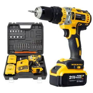 Cheap Custom Power Drill Tools Set big power brushless 13mm chuck hand drill with lithium hand drilling machines