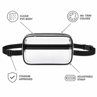 Sac banane écologique personnalisé en PVC, sac de ceinture, sac bandoulière, sac de hanche en TPU, vente en gros fabricant