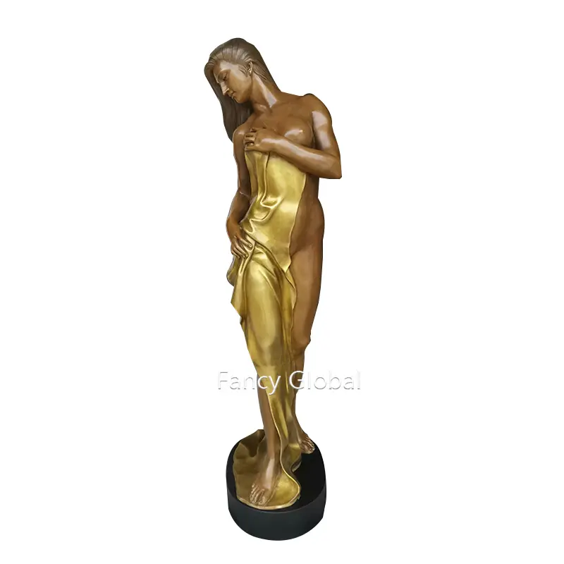 Statua in bronzo figure di scultura a grandezza naturale scultura in bronzo Sexy donne scultura fonderia servizi di fusione