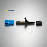 Conector de Fibra Óptica SC de Montaje Rápido Monomodo de 55 mm HC01 c SX SC UPC, Sin Fusión, para FTTH ODN