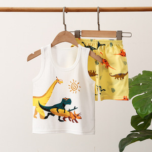 Nuevo Conjunto de Chaleco y Pantalones Cortos de Verano para Niñas, Chaleco de Algodón Tejido, 1-8 Años, Ropa sin Mangas para Niños - Product Image 6