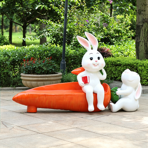 Banc Sculptural Paon Résistant aux Intempéries, Chaise d'Art Irrégulière en Forme d'Animal, Mobilier Commercial pour Hôtels, Centres Commerciaux et Espaces Publics - Product Image 6