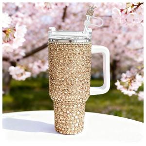 Ensemble de <span class=keywords><strong>d</strong></span>écorations en forme de couronne de diamant pour gobelets Stanley - Couvre-gobelets scintillants avec strass brillants pour gobelets de 30 et 40 <span class=keywords><strong>oz</strong></span>, pour princesses et filles - Product Image 5
