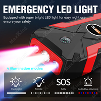 Jump Starter Portabel Daya Tinggi 1000A untuk Mobil & Motor, Paket Booster Baterai Lithium 12V