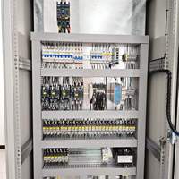 Gabinete de Control de Bajo Voltaje Personalizable, Gabinete de Control PLC para Exteriores Resistente a la Lluvia con Doble Puerta y HMI