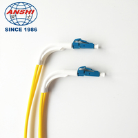 Kabel Patch Cord Fiber Optik Pigtail 90/45 Derajat Bent Boot FC LC SC ST Simplex/Duplex 2.0/3.0mm Model AS-FPC Jaringan FTTH FTTB FTTX