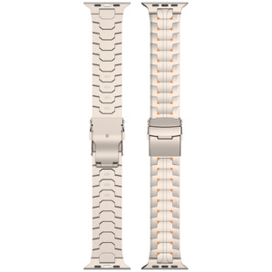 สายนาฬิกาไทเทเนียม RYB สำหรับ <span class=keywords><strong>Apple</strong></span> <span class=keywords><strong>Watch</strong></span> 41 มม. แบบพับได้ ใช้ได้กับ <span class=keywords><strong>Series</strong></span> 9 8 7 6 5 <span class=keywords><strong>4</strong></span> 3 2 1 SE สายเปลี่ยน - Product Image 1