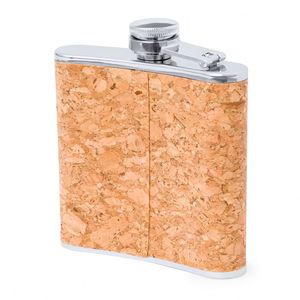 <b>Hot</b> Sales 170ML Cork Stainless Steel Hip <b>Flask</b> Customized Logo Wholesale Promotion Gift Cup for Business Occasions - Product Image 4