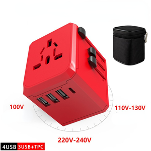 อะแดปเตอร์สำหรับเดินทางแบบ <span class=keywords><strong>USB</strong></span> ที่ชาร์จไฟบนผนังอะแดปเตอร์สำหรับเดินทางแบบหลายปลั๊กเอาท์พุทอะแดปเตอร์3.6A อเนกประสงค์ - Product Image 6