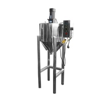 Trémie en acier inoxydable de 5L, 10L, 20L, 30L, 40L, 50L, 80L, 100L, 150L, 200L, 1 tonne pour machine de remplissage et d'emballage, trémie de mélange
