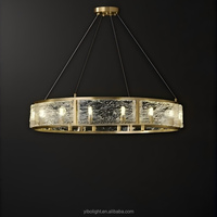 Lustres modernes de luxe léger pour salons, escaliers, salles à manger, hôtels. Lampes en cristal et en cuivre, fabrication sur mesure directe d'usine.