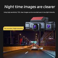 Boîte noire de voiture 4 canaux 1080P, caméra de tableau de bord DVR de voiture à 360 degrés, caméra WiFi, enregistreur de conduite de taxi, vision nocturne, 4 caméras DASHCAM