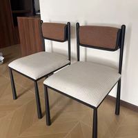Chaises de salle à manger de luxe nordique haut de gamme, design rétro simple pour la maison, chaises décontractées
