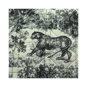 Alta calidad impermeable 50D satén gasa triángulo cuadrado impreso <span class=keywords><strong>Pongee</strong></span> tela acolchada para bolsa hinchada - Product Image 1