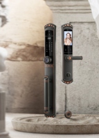 Slimme deurvergrendeling met vingerafdrukscanner, camera en deurbel van Tuya, met Ttlock app en gezichtsherkenning.
