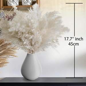 Decoración para el Hogar G25, Flor de Pampas Artificial de 55 cm, Ramo de Hierba de Pampas Artificial en Caja de Cartón, Decoración de Pascua - Product Image 2