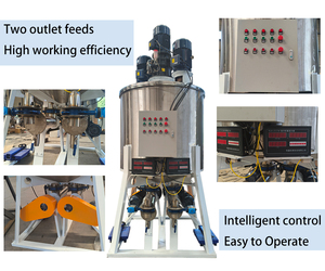 เครื่องผสมอาหารแบบเปียกน้ำหนัก1000กก. เครื่องผสม<span class=keywords><strong>สี</strong></span>แบบแป้งผสมแนวตั้งสำหรับแชมพูอาหารสัตว์เลี้ยงแบบเปียกความจุสูง - Product Image 2