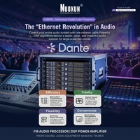 Compresseur de son professionnel, processeur audio Dante, processeur audio Nuoxun Lm848rts, FIR