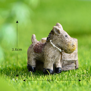 En gros Mousse Micro-paysage <span class=keywords><strong>Ornement</strong></span> <span class=keywords><strong>D</strong></span>écoratif Aquarium Aménagement Paysager Dessin Animé Âne Tirer Chariot <span class=keywords><strong>Moulin</strong></span> <span class=keywords><strong>Ornement</strong></span> - Product Image 6