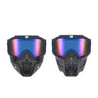 Lunettes coupe-vent personnalisées, masque rétro Harley, sports de plein air, matériau TPU, lunettes de casque unisexes