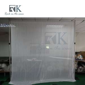 RK 30x10ft White Quick-Setup Pipe & Drape Backdrop Aluminum/Steel Frame Chiffon Panels 3-Year Warranty for Weddings Trade Shows - Product Image 4