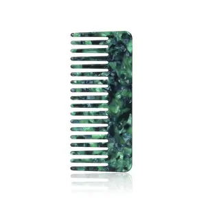 Korea wholesale acetate comb tine comb leopard resin hair modelling comb