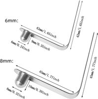 Prix usine bouton poussoir pinces à ressort tente pôle pince Kayak pagaie ressort Snap Hallow verrouillage Tube simple Double broche Clip