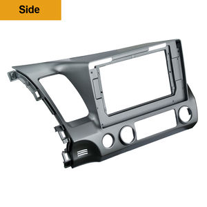 สำหรับ Honda Civic 2007-2011 อุปกรณ์ตกแต่งแผงหน้าปัดรถยนต์ ขนาด 10.1 นิ้ว <span class=keywords><strong>ช</strong></span>ุดแปลงเฟรมวิทยุสเตอริโอ DVD ABS แผงหน้าปัด - Product Image 4