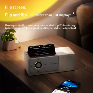 Altavoz Bluetooth con Pantalla, Altavoz de Escritorio Creativo con Luz Ambiental Nocturna, Mini Altavoz con Letras Flotantes - Product Image 3