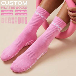 Calcetines de Pilates Antideslizantes de Algodón BiLu al por Mayor, Personalizables con Impresión Personalizada para Pedidos al por Mayor - Product Image 1
